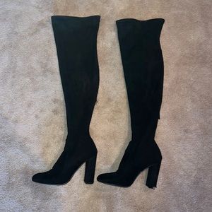 Black over the knee boots